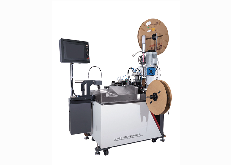 JL-05全自动单头压接穿热缩管机